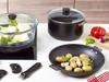 CRISTEL Black Line Глубокая кастрюля 20 см Газ IH Совместима со стеклянной крышкой CWTEC20+CWOK20C