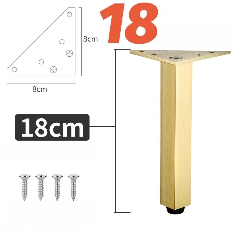 4PCS Hardware Feet Accessories Adjustable Furniture Legs Metal Supporting Foot for Coffee Table Cabinet Chair Sofa Bed Furniture