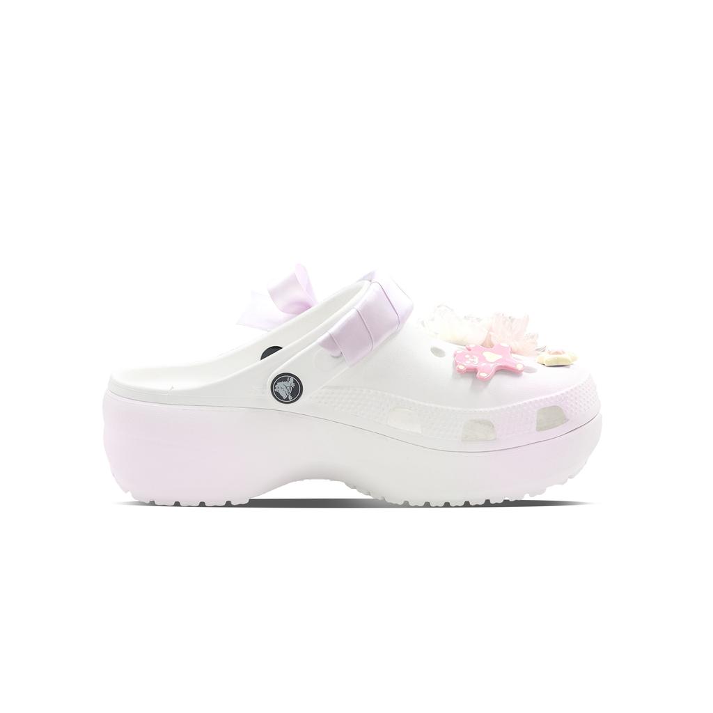 Crocs Классические клоги Язык цветов ЭВА Корейский минималистичный стиль Удобные и элегантные туфли-клоги Унисекс в цвете таро-пурпурный