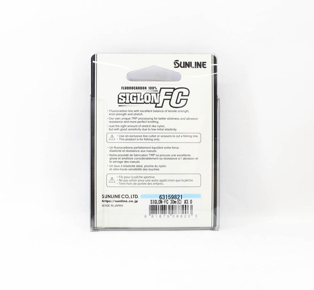 Sunline Fluorocarbon Leader Siglon FC 100% 30m 14lb Diameter 0.31mm (8203)