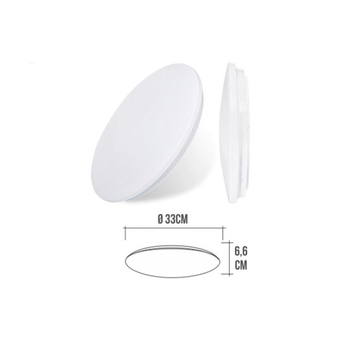 Applique Surface Led EDM 4000K 18W - 1260 Lumens 33x6,6cm