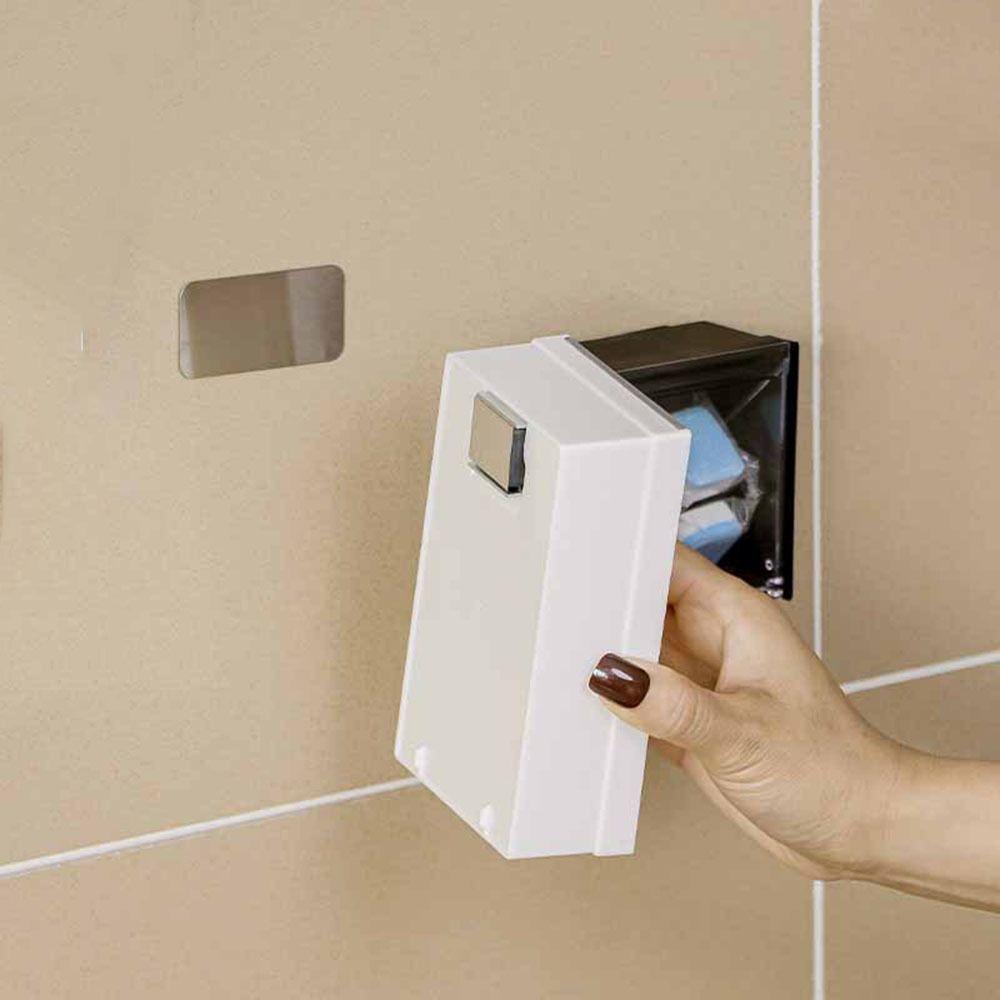 Plastic Magnetic Storage Box Space Saving Dustproof Mini Storage Box Square with Transparent Lid Wall Mounted Storage Boxes