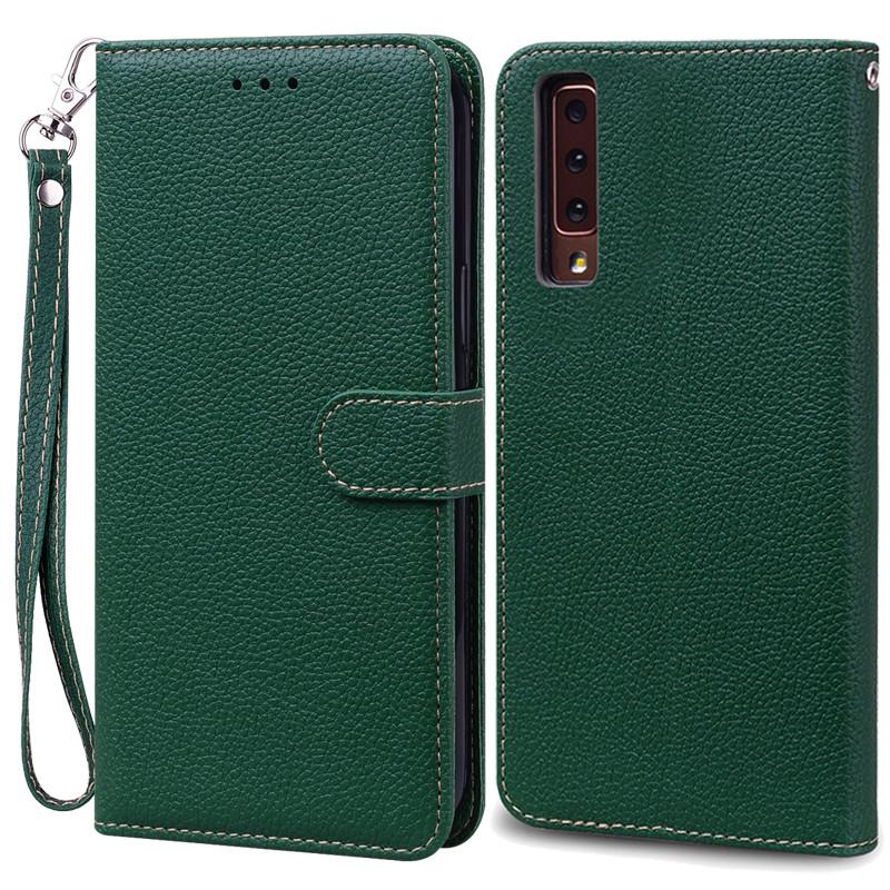 For Samsung Galaxy A7 2018 Case Galaxy A 7 2018 Cover Luxury Leather Flip Case For Samsung Galaxy A7 2018 SM-A750F Phone Cases