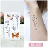 Women Sexy Temporary Tattoo Stickers Black Roses Pattern Full Flower Design Used for Arm Body Art Big Large Fake Tattoo Stickers