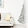 VidaXL Artificial Half Christmas Tree with Silver Stand 240 Cm PET 344699