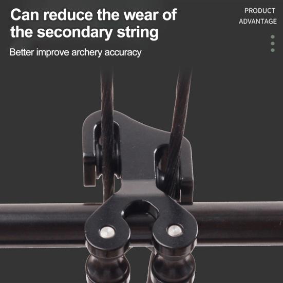 Разделитель ползунка для тетивы Композитный разделитель тетивы из алюминиевого сплава Трос для стрельбы из лука Слайд-ролик Замена скольжения