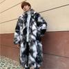 Autumn and Winter Fur Coat Men's Warm Thickened Leather Coat Fashion Casual Long Coat Street Loose Jacket