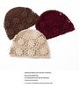 100% Pure Cashmere Japanese Retro Crochet Hat - Women's Autumn/Winter Collection