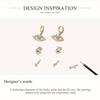 Bisaer Exquisite Devil's Eyes & Lucky Palm 3 Pair of Earrings Set for Ladyies High Jewelry
