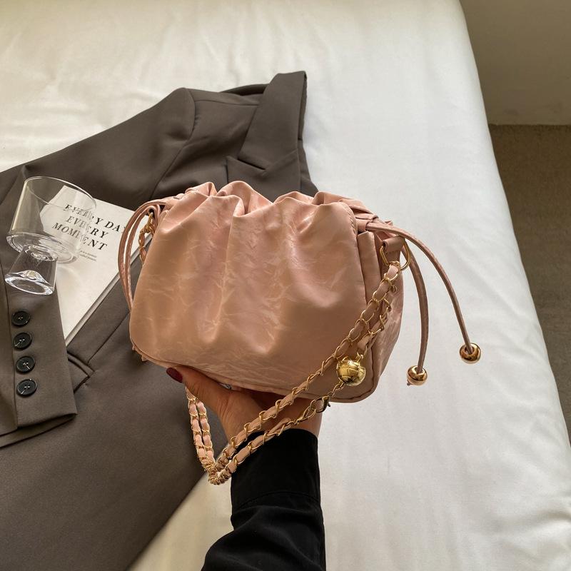 Простая повседневная сумка-ведро большой вместимости, летняя новая модная ретро-сумка, женская сумка через плечо