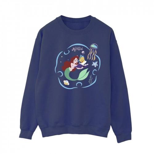 Disney Womens/Ladies The Little Mermaid Reading A Book Sweatshirt