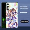 Чехол для телефона с игрой Uma Musume Pretty Derby для Samsung Galaxy S25 S24 S23 S22 S21 S20 Plus Ultra Note20 Мягкий Черный