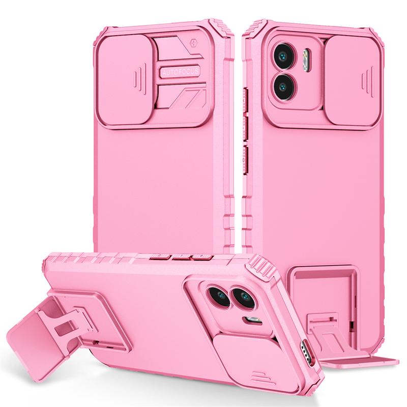 Для Xiaomi Redmi A1 чехол слайдер камера защита подставка держатель телефон чехлы для Redmi A1 A 1 RedmiA1 1A 6.52 бронированная задняя крышка