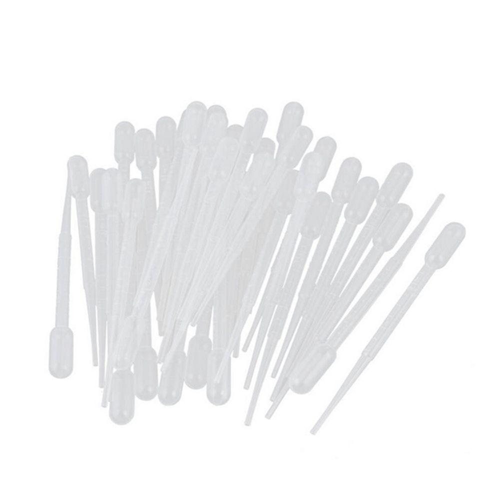 Disposable Multi-function 100Pcs Eye Dropper Plastic Practical Pipettes Dropper Graduated Transfer