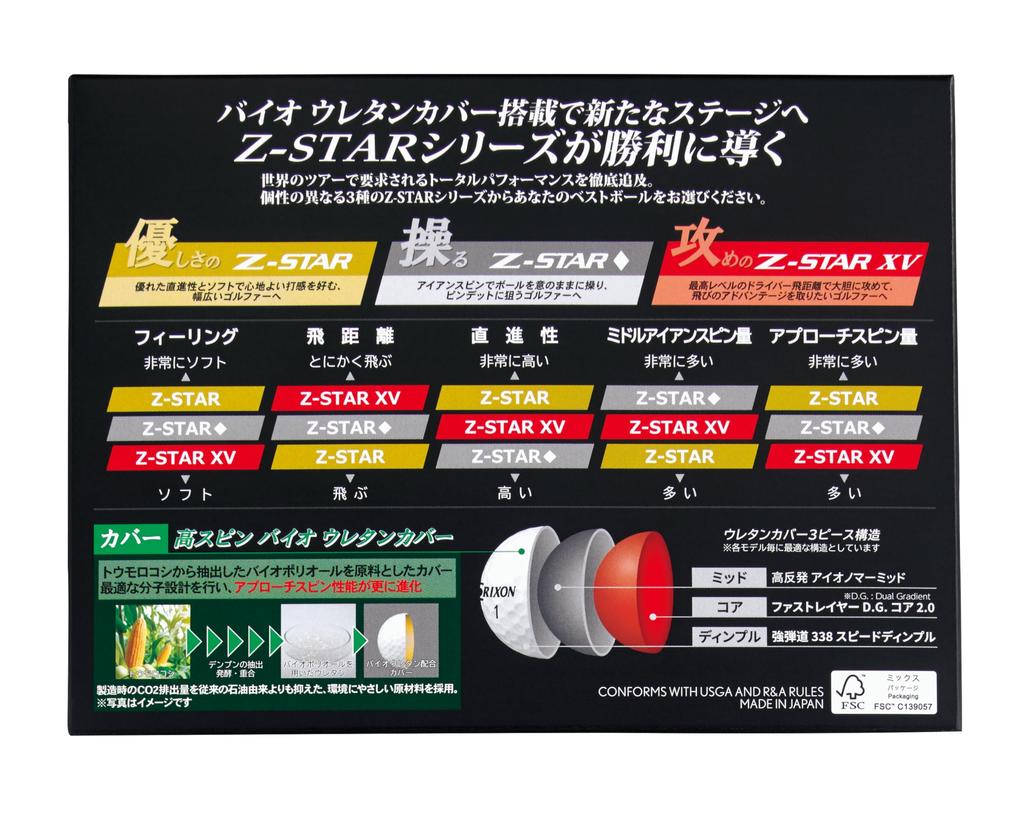 Dunlop Srixon XV Golf 2025 1 Dozen White Z-Star Balls, Model, (12 Balls),