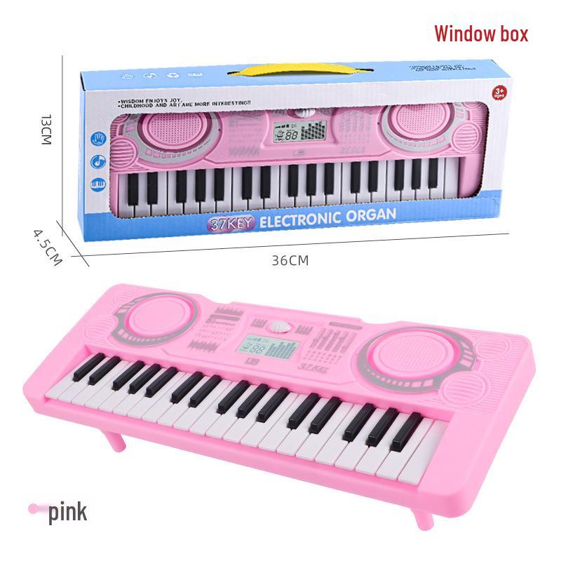Детское электронное обучающее пианино с 37 клавишами