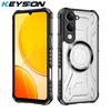 KEYSION Прозрачный магнитный чехол для VIVO Y04 Мягкий силикон+ПК Сверхпрочный противоударный чехол для телефона для VIVO Y29t 5G Y29s 5G