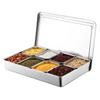 Stainless Steel Commercial Seasoning Box with Lid