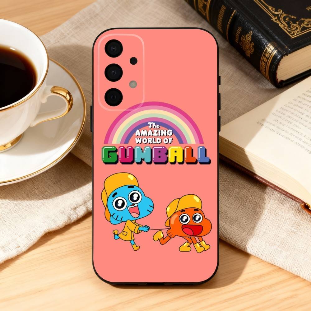 AMAZING WORLD OF G-GUMBALL Phone Case For Samsung Galaxy A73,A72,A71,A70,A53,A52,A51,Soft Silicone Black Cover