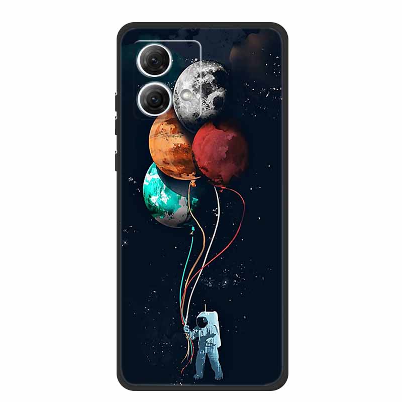 Рождественские чехлы Fundas для Motorola Moto G54 Европа Чехол для телефона Мягкий силикон ТПУ Capa Moto G54 Fundas XT-2343-1 Астронавт Coque