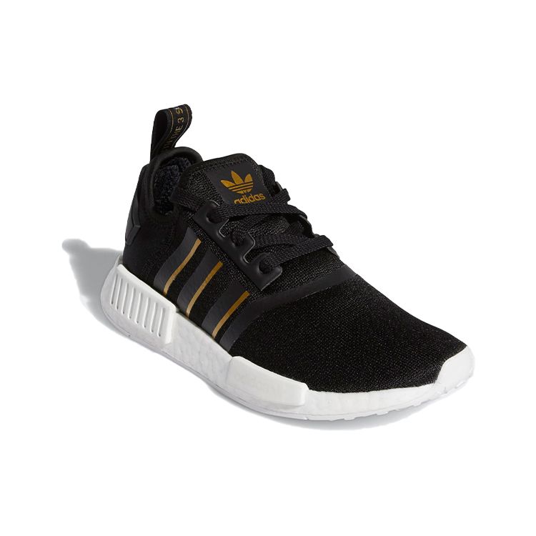 Adidas Женские кроссовки NMD_R1 Black Gold Metallic Core-Black Crystal-White FW6433