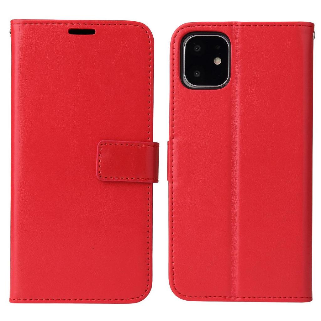 Чехол для Huawei Enjoy 70X и iPhone 7 Pro Max - Кожаная книжка с узором Crazy Horse
