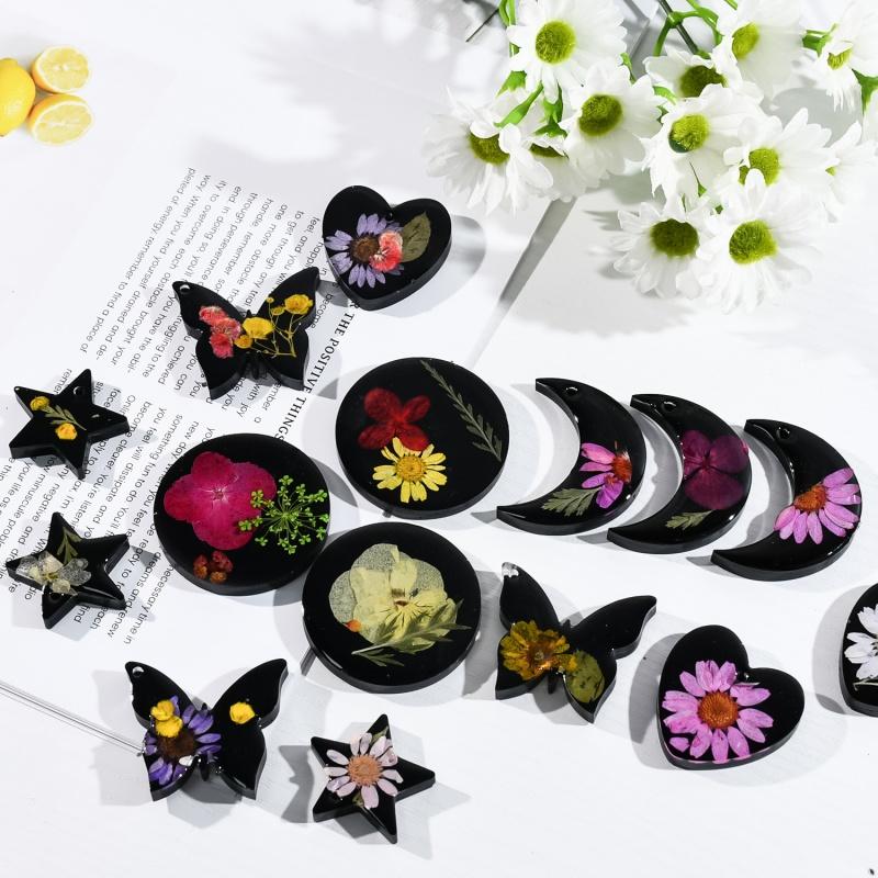 Сделай сам Форма для заливки капель Ключница Подвеска Серьги Луна Любовь Бабочка Силиконовая форма Аксессуары для брелока