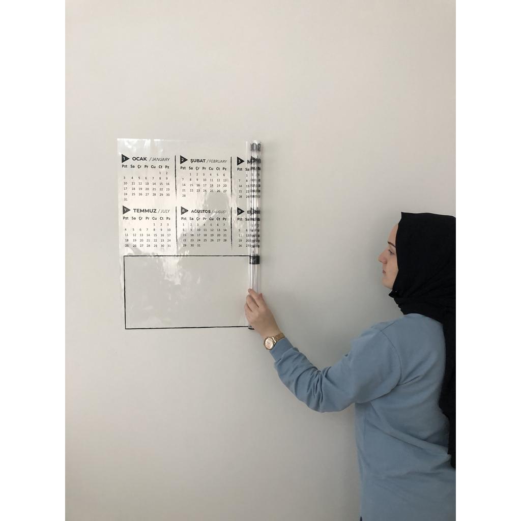 2023 Годовой планировщик Ежегодный планировщик Умная бумажная доска Доска для письма + ручка 100x56 см Модель 2