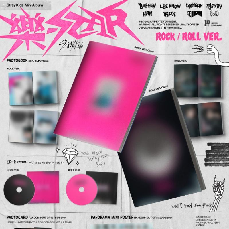 Stray Kids   Music Star Mini Album  Rock Ver.  Roll Ver. 
