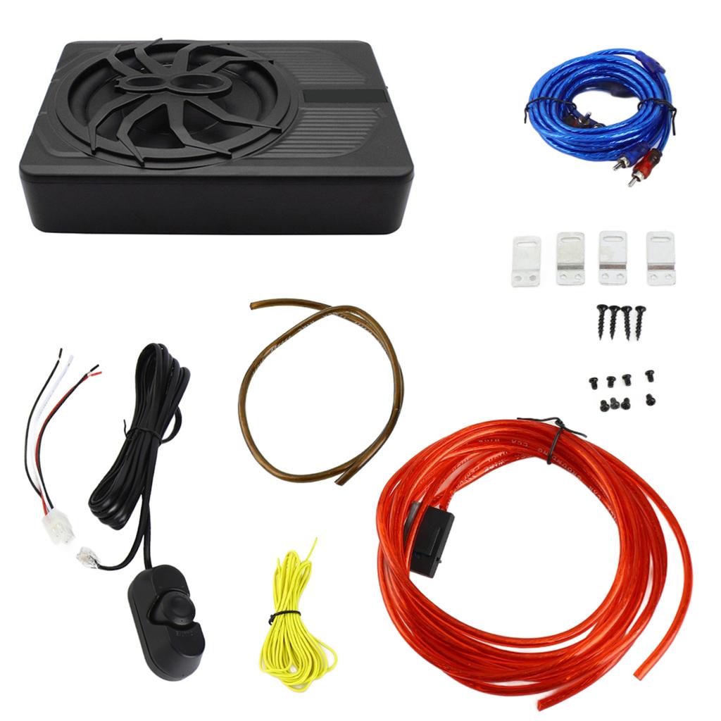 10-дюймовый 800 Вт автомобильный сабвуфер под сиденье высокой мощности активный сабвуферный динамик со встроенным усилителем и регулятором громкости