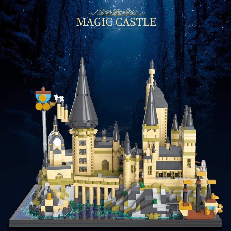 Large Size 5400Pcs Magical Castle Building Block Difficult Product Education Toys For Kids Birthday Gift