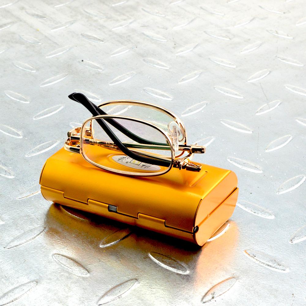 Очки для чтения в оправе из золотого никель-медного сплава Сверхлегкие портативные складные очки во всю оправу +0,75 +1 +1,25 +1,5 от +1,75 до +4