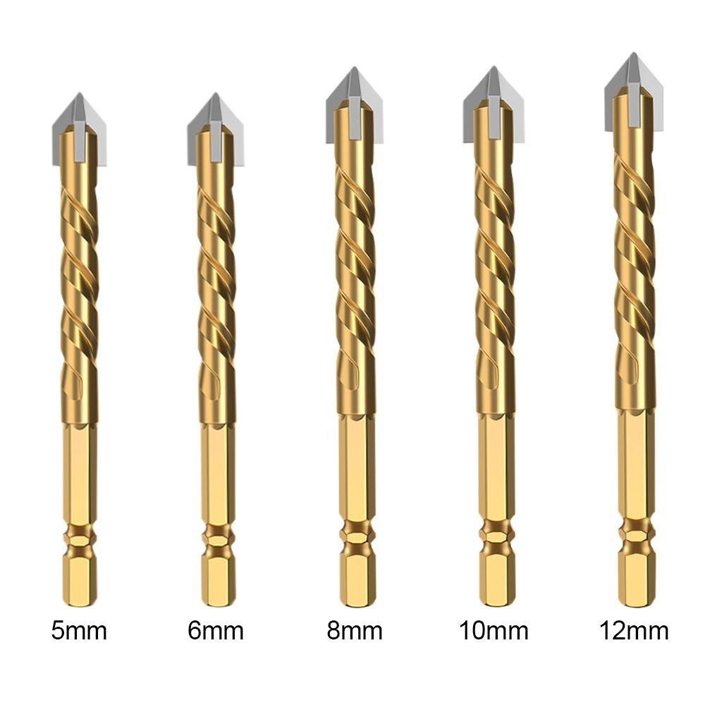 Hex Handle Drill Bits Hard Alloy Drilling Tools High Efficiency Metal Drill  Concrete