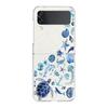 Phone Case For Samsung Galaxy Z Flip 3 4 5 Hard Folding Clear PC Bumper For Samsung Z Flip 6 Back Cover Blue Ocean Animals
