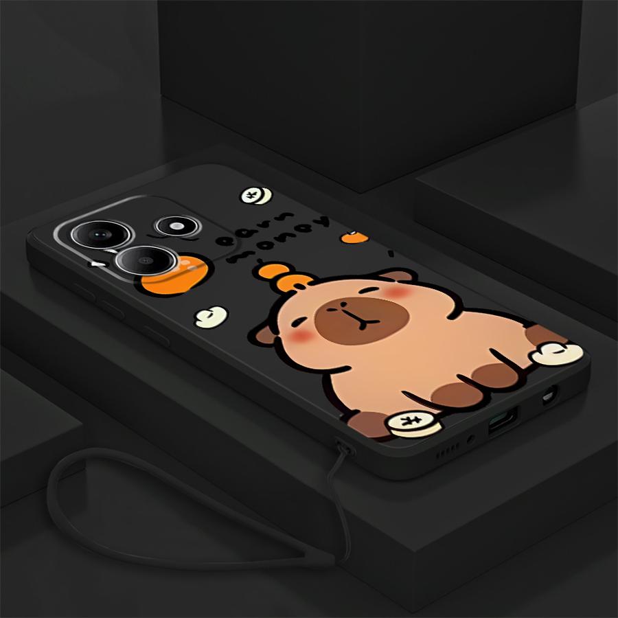 Cartoon Capybara Case for Xiaomi Redmi Note 15 Pro Plus 9 12S Note 14 13 12 8 11 14 9S 10 Lite 11S Phone Cover