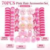 High Elastic Hair Accessories Set No Hurt Hair Hair Clips Bow Hair Ties  Princess Gift Set
