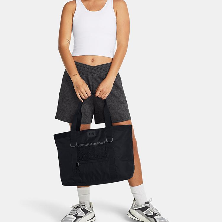 New Under Armour Nylon Tote Bag Shopping Bag Shoulder Bag Handbag Regular Women's Black 1381907-001