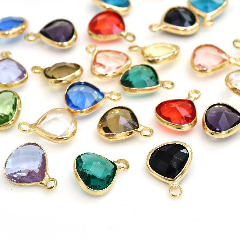 Подвеска-капля из стекла с редкоземельными элементами, сохраняющая цвет, медь, для изготовления украшений своими руками