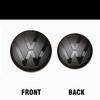 RUN1 Black Car Front Grill Badges Rear Trunk Emblem Lid Covers Logo Sticker For VW Polo Golf 6 7 8 VARIANT PASSAT CC Auto Accessories