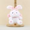 Очаровательный плюшевый брелок-кролик с бантом, милая кукла-кролик, подвеска для сумки, мягкая игрушка 17 см