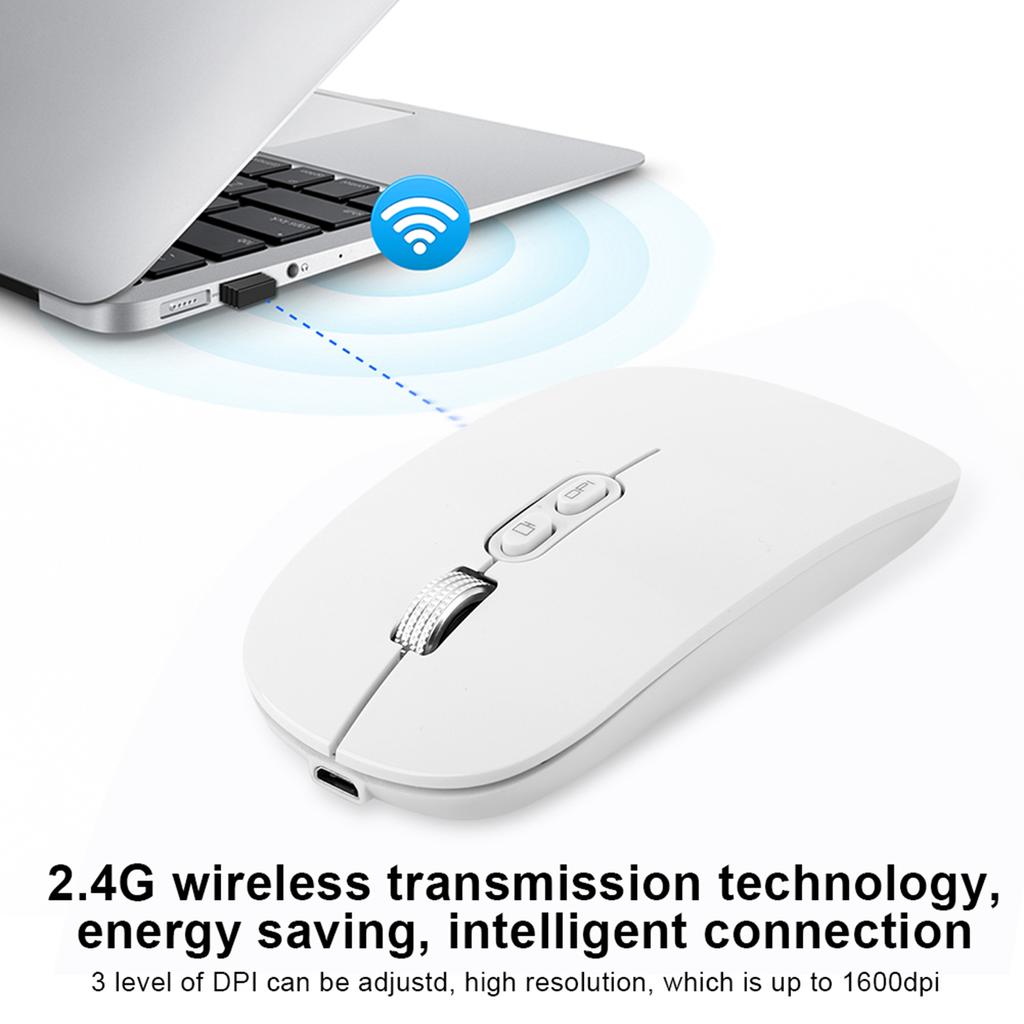 2.4Ghz Wireless Rechargble Mouse Ergonomic Computer Optical Mice for