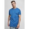 T-shirt - Urban Classics - Long Shaped Turnup Tee - Bleu - 100% Coton - Coupe Loose