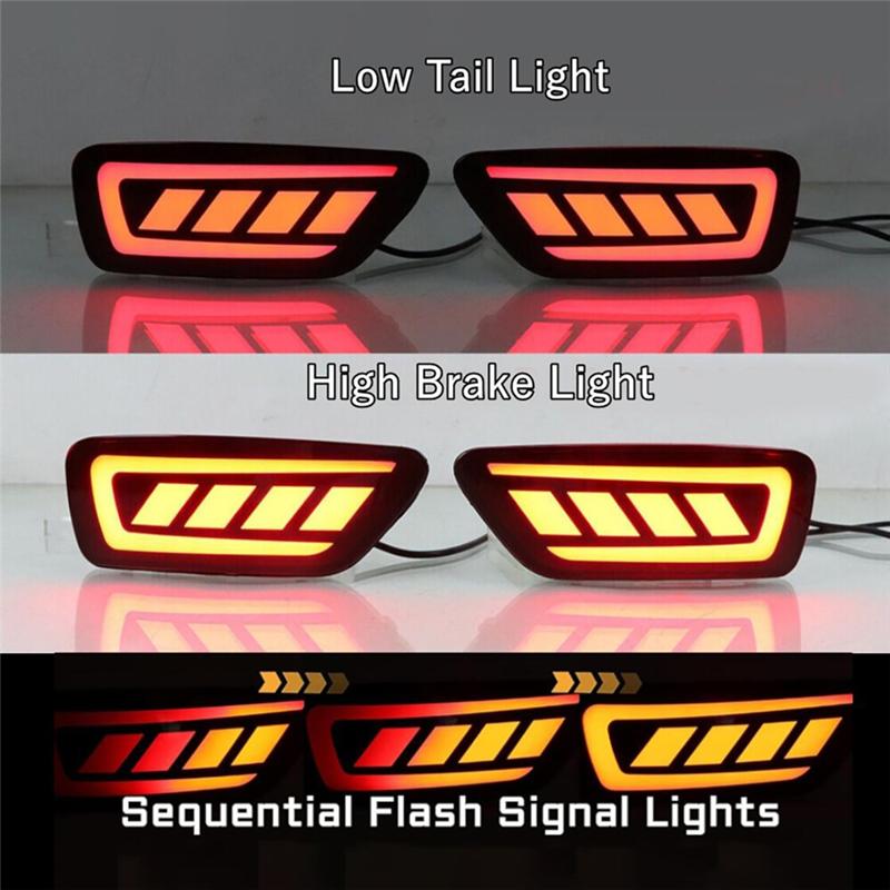 LED Tail Light For Jeep Grand Cherokee 2011- Rear Bumper Reflectors Stop Brake Turn Signal Light For Jeep Compass-A87Q
