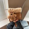 2024 Niche Plush Women's Shoulder Bag: Cute, Fashionable Autumn/Winter Design