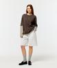 DEPOUND Striped Layered Logo T-Shirt [Brown]