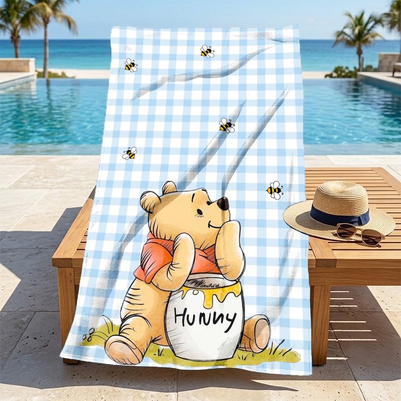 Honey Bear Stylish Digital Printing Beach Towel Quickdrying Absorbent Blanket For Beach Pool Gym Travel Christmas Gift C922221