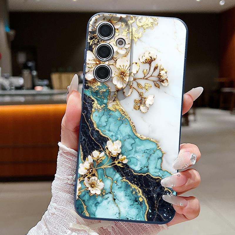 Роскошный чехол с мраморным узором для Samsung Galaxy S25Edge S26 S24 S23 S22 Ultra S26 Plus S25 FE, мягкий, с кожаной текстурой, TPU, чехол для телефона