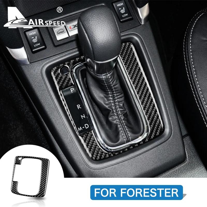 Настоящий Мягкий Углепластик для Subaru Forester 2013 2014 2015 2016 2017 2018 Панель Переключения Передач Автомобиля LHD RHD Декоративные Аксессуары