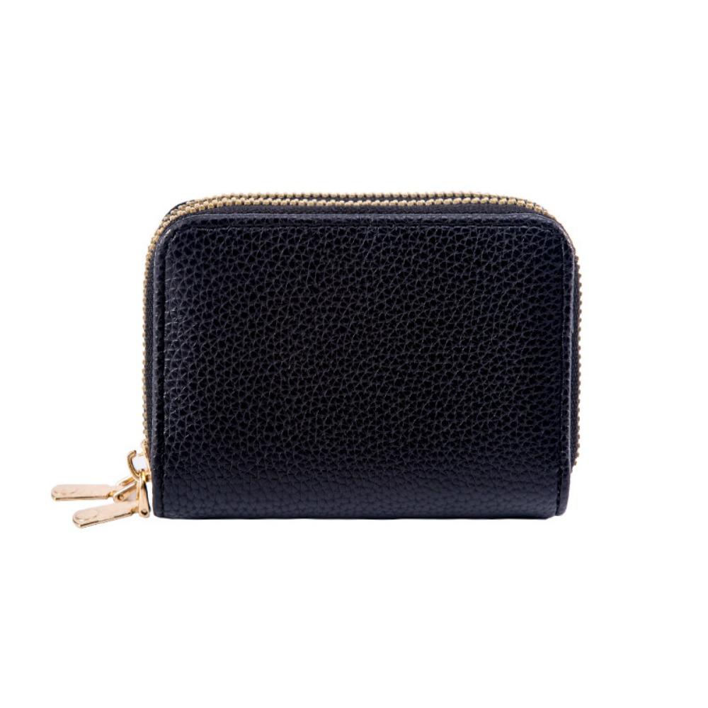 Двухслойная женская сумка для документов на молнии, многофункциональная и с несколькими отделениями для удостоверения личности