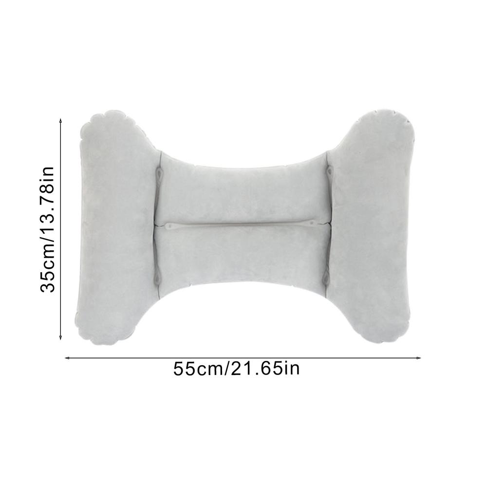 Подушка для поясницы в форме буквы H, надувная подушка для поддержки, дорожная подушка, портативная, легкая, поддерживающая спину, подушка для спины для автомобиля и